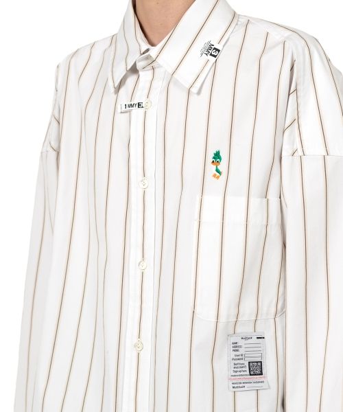 LEON Embroidery Stripe Shirt