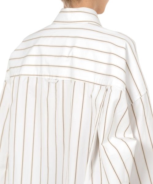 LEON Embroidery Stripe Shirt