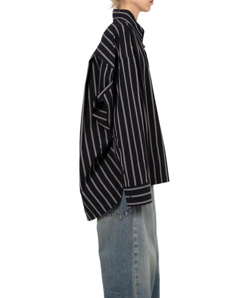 LEON Embroidery Stripe Shirt