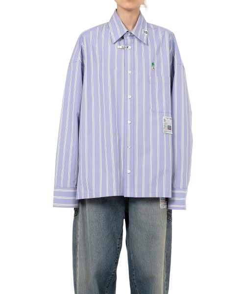 LEON Embroidery Stripe Shirt