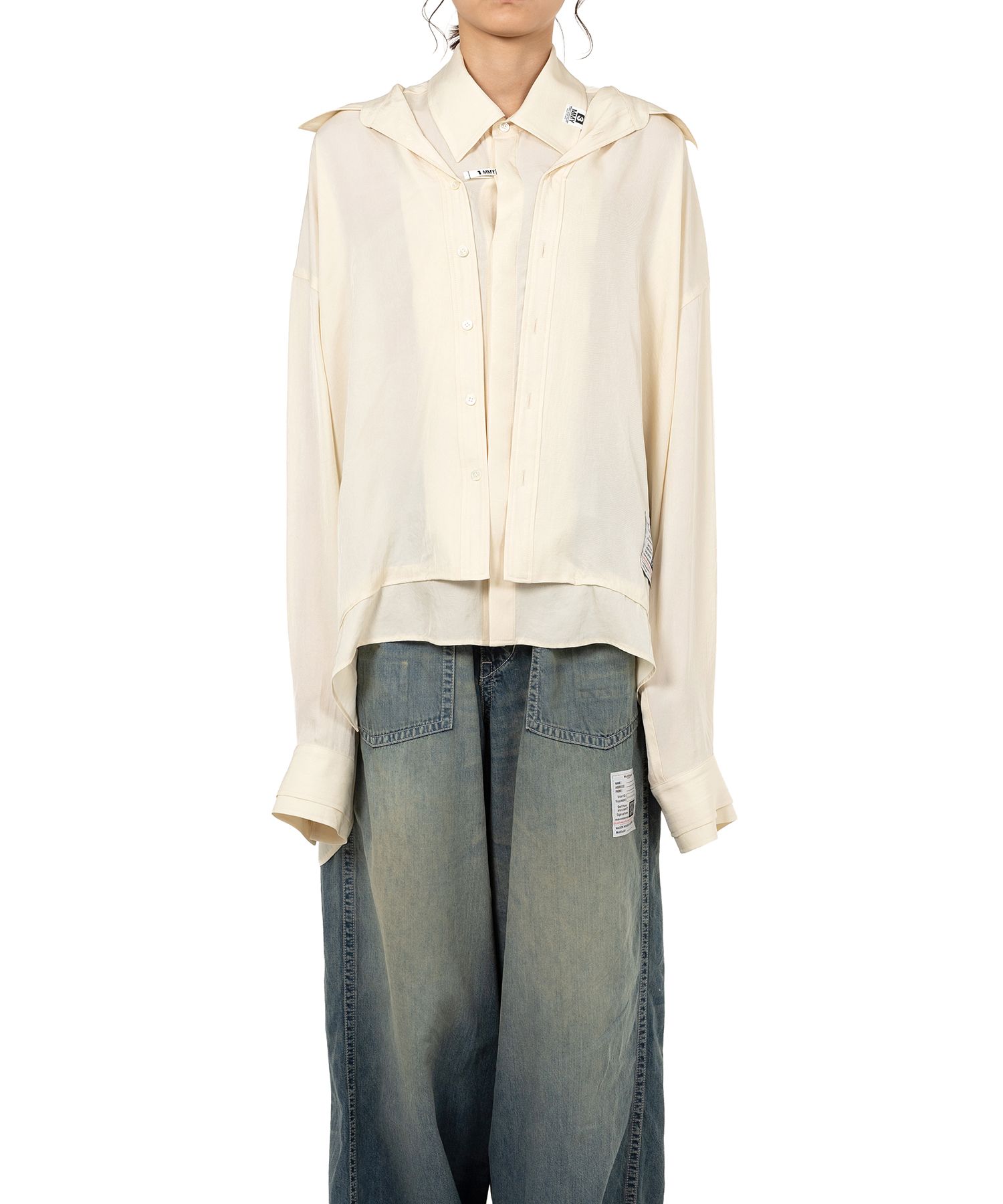 【未使用】 ミハラヤスヒロ DOUBLE LAYERED L/S SHIRT Maison MIHARA YASUHIRO ONLINE STORE（メゾンミハラヤスヒロ