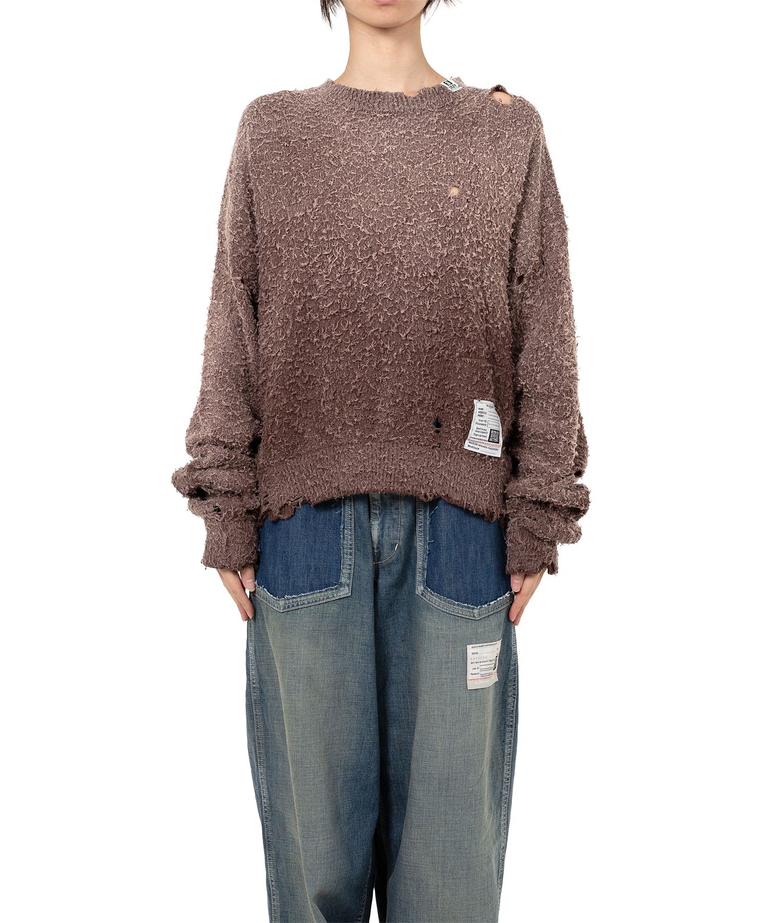 メゾン ミハラ ヤスヒロ Sun Faded Like Knit Sweater Maison MIHARA YASUHIRO ONLINE STORE（ミハラヤスヒロ