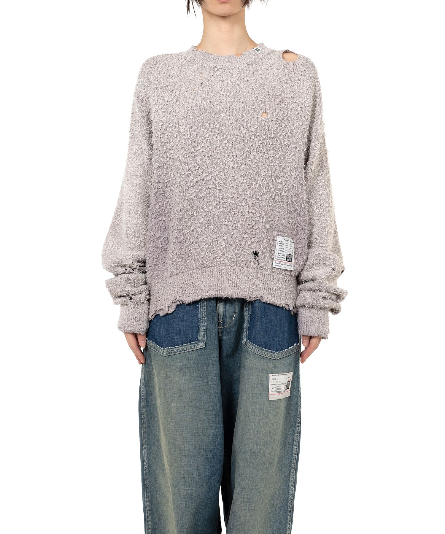 メゾン ミハラ ヤスヒロ Sun Faded Like Knit Sweater Maison MIHARA YASUHIRO ONLINE STORE（メゾンミハラヤスヒロ