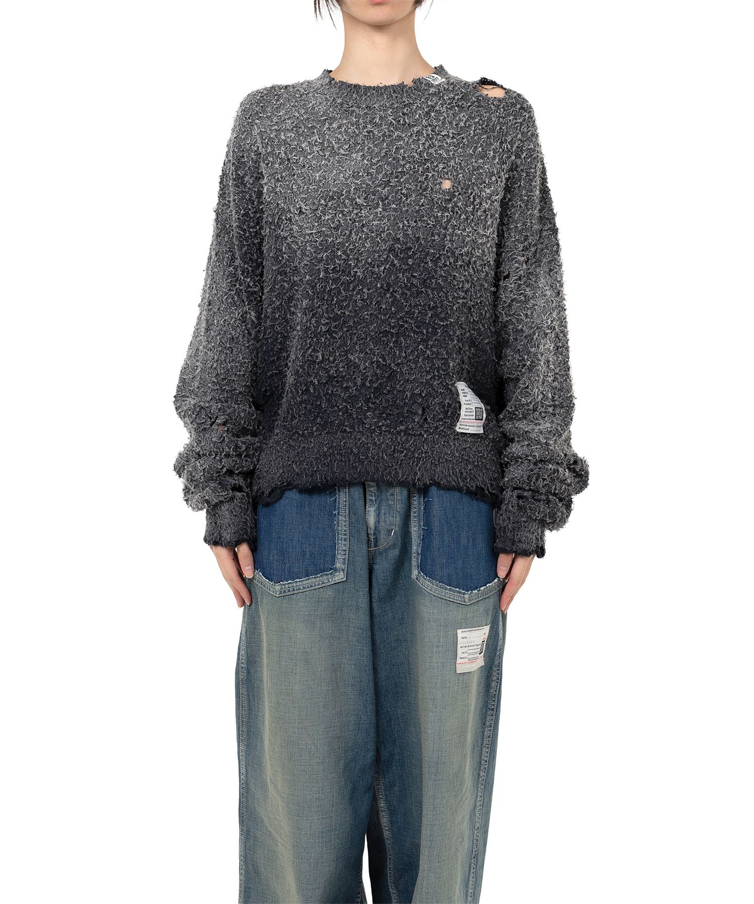メゾン ミハラ ヤスヒロ Sun Faded Like Knit Sweater Maison MIHARA YASUHIRO ONLINE STORE（メゾンミハラヤスヒロ
