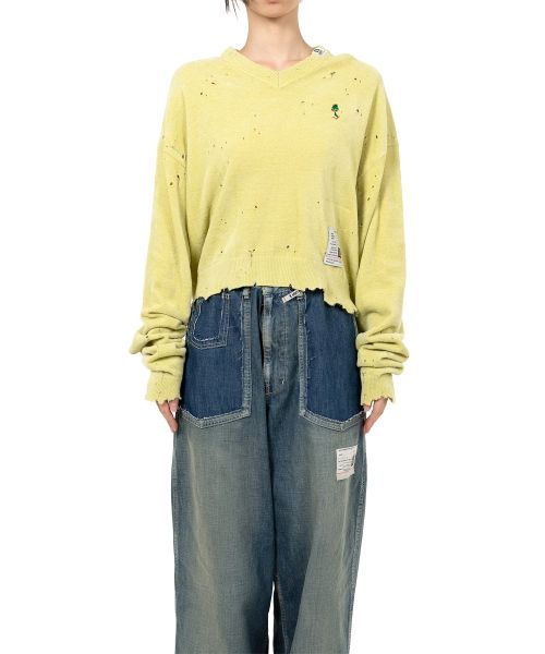 Distressed Knit Sweater