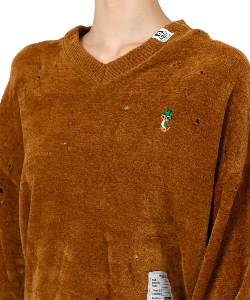 Distressed Knit Sweater