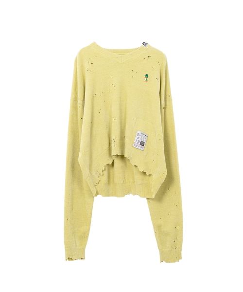 Distressed Knit Sweater