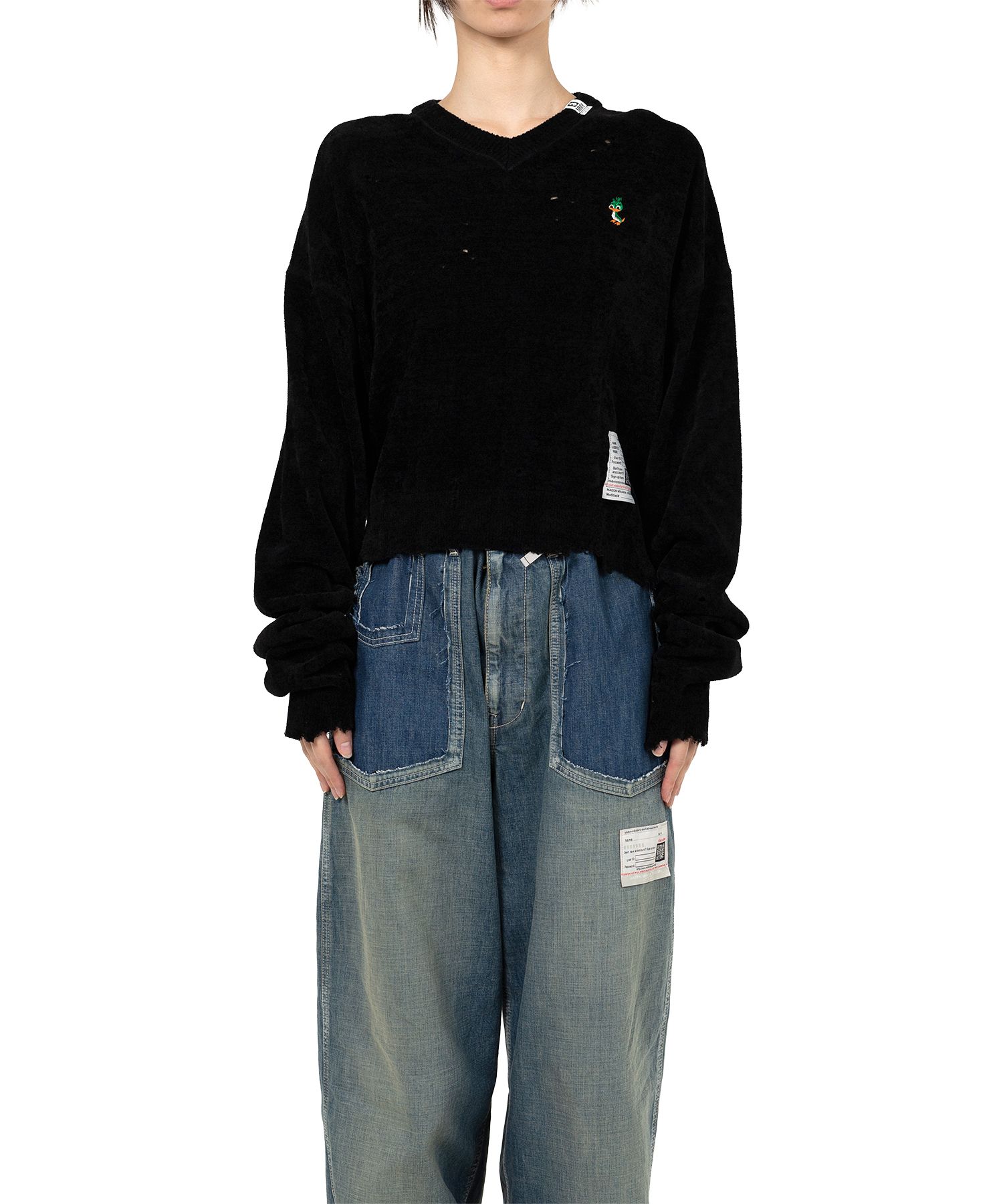 Distressed Knit Sweater