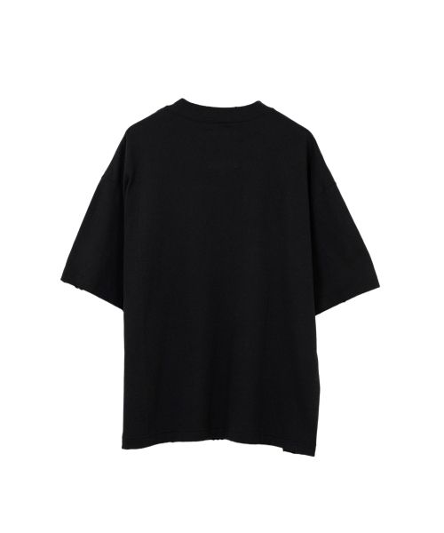 Happy Face Printed Distressed T-shirt