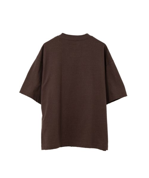 Happy Face Printed Distressed T-shirt