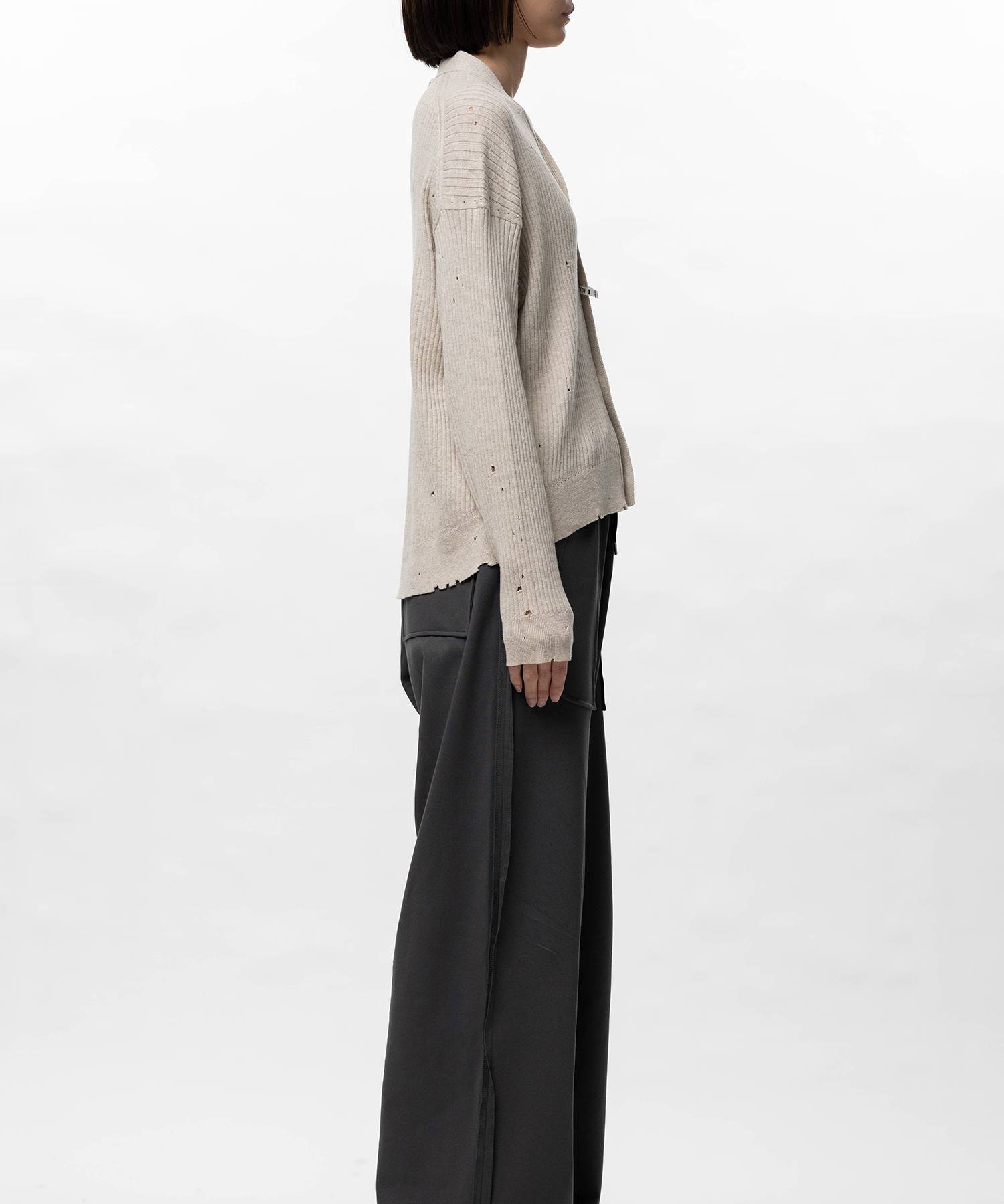 Distressed Knit Cardigan