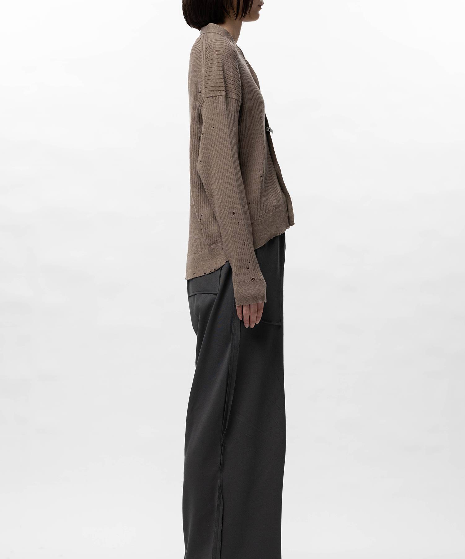 Distressed Knit Cardigan