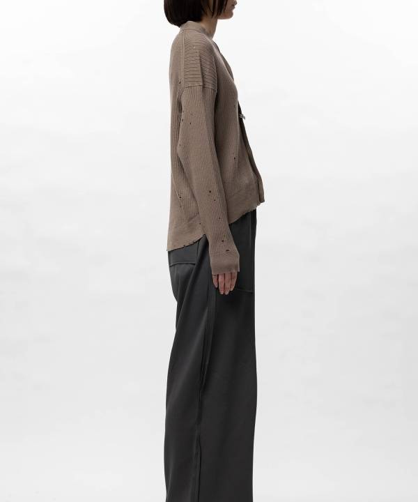 Distressed Knit Cardigan