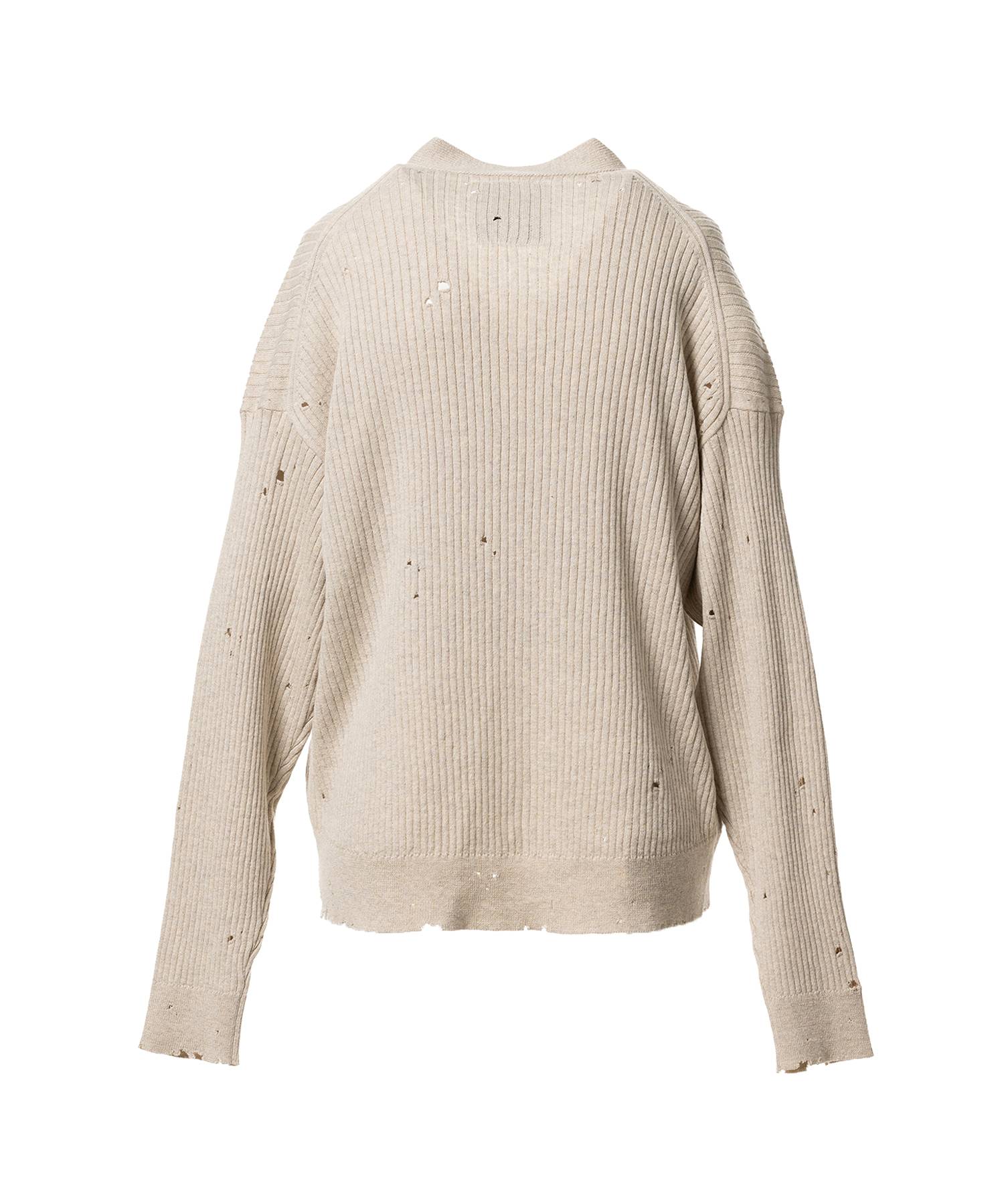 Distressed Knit Cardigan