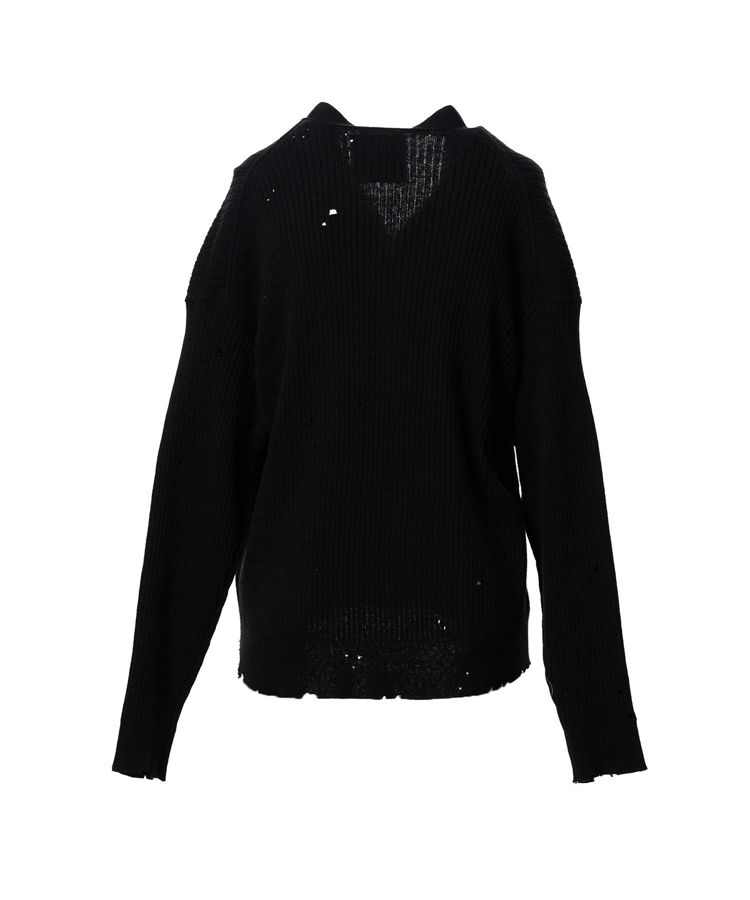 Distressed Knit Cardigan