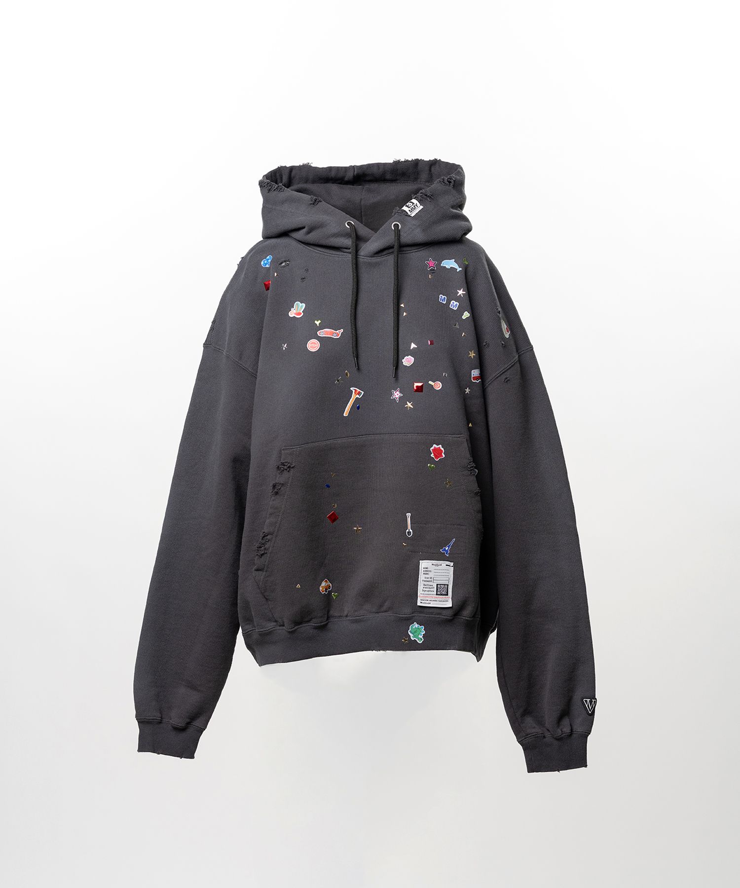 Kids Sticker Printed Hoodie