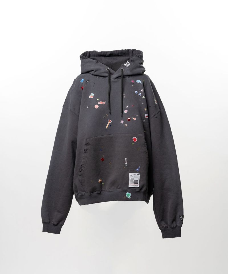 Kids Sticker Printed Hoodie