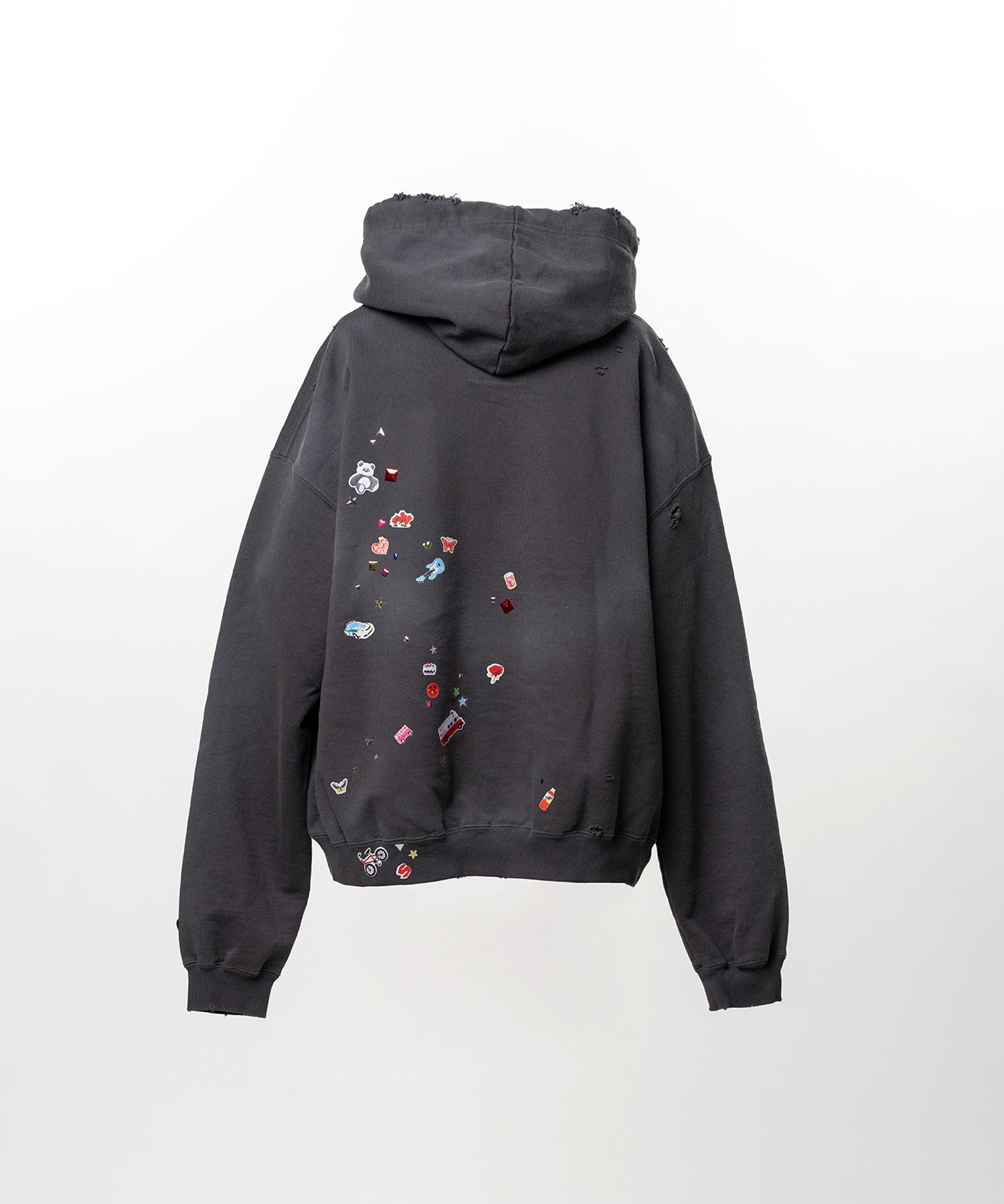 Kids Sticker Printed Hoodie