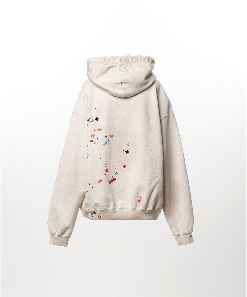 Kids Sticker Printed Hoodie