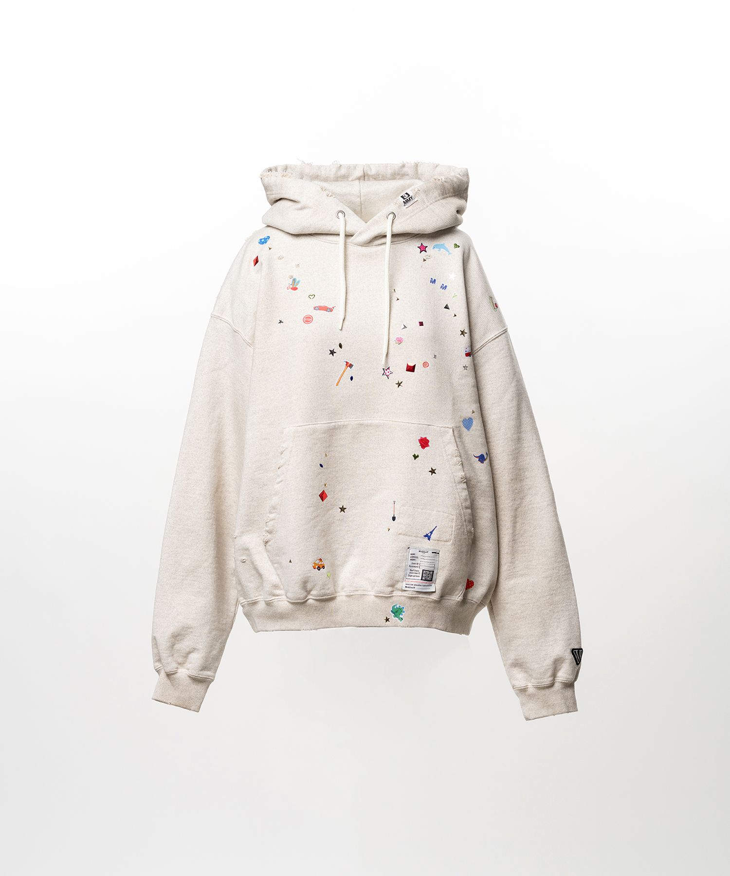 Kids Sticker Printed Hoodie