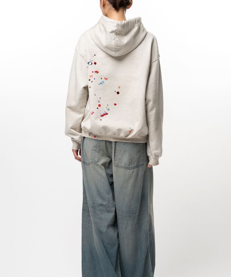 Kids Sticker Printed Hoodie