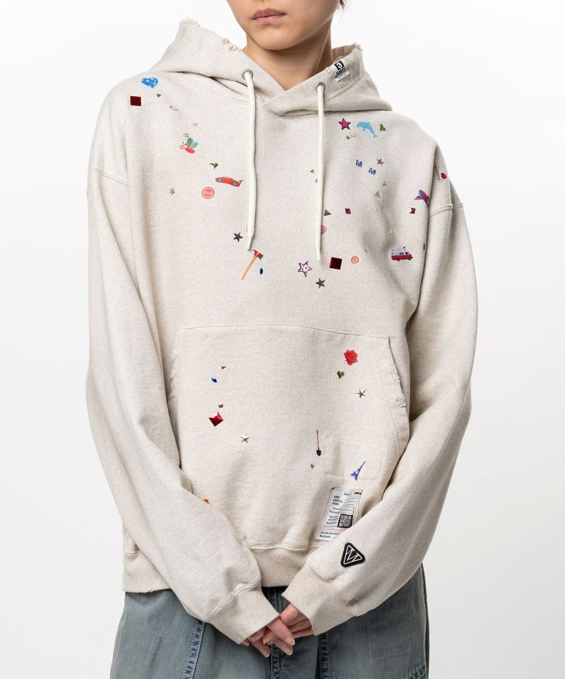 Kids Sticker Printed Hoodie