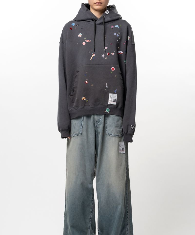 Kids Sticker Printed Hoodie