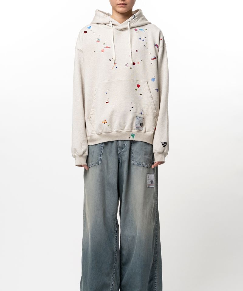 Kids Sticker Printed Hoodie