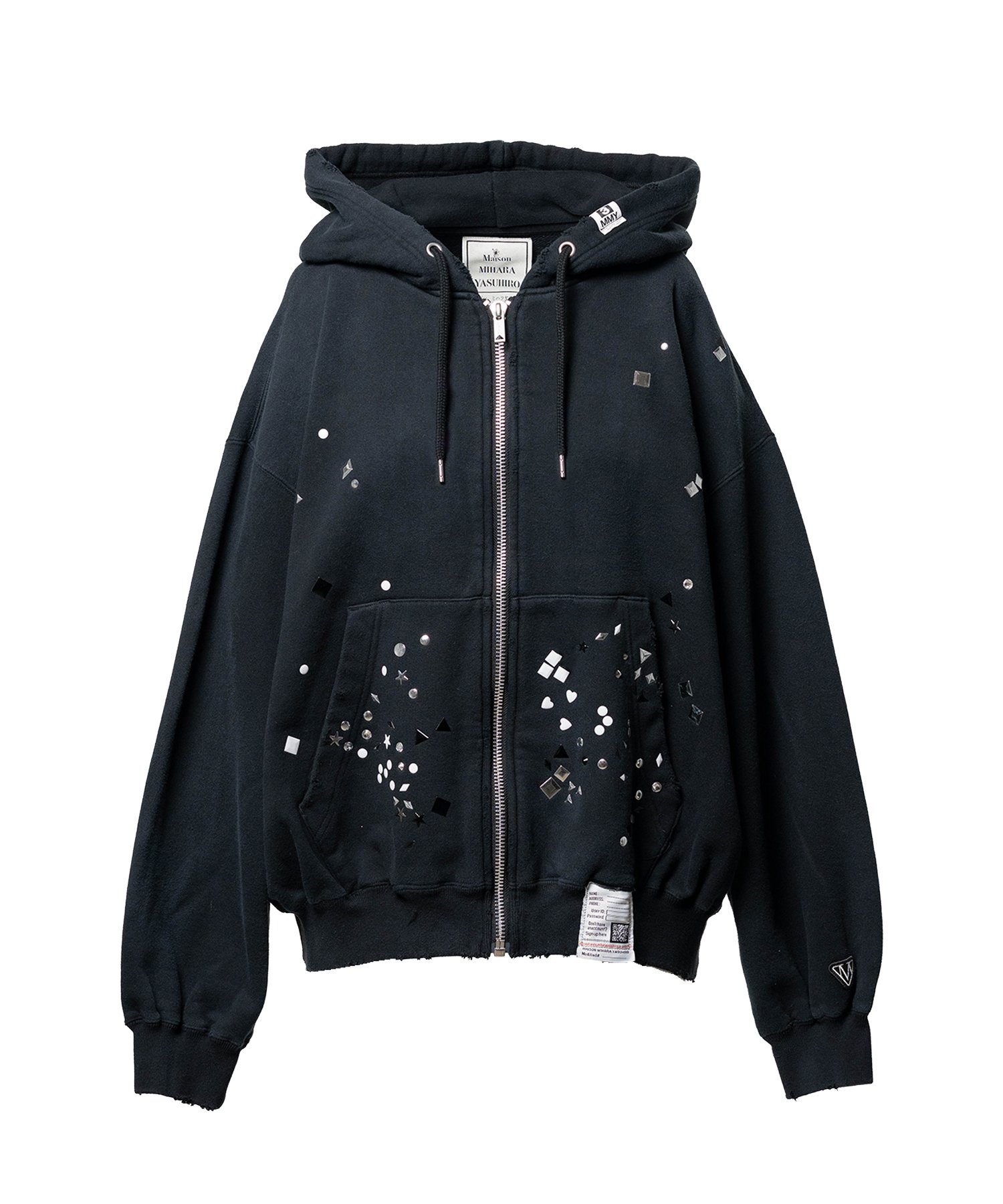 Embellished Zip-up Hoodie