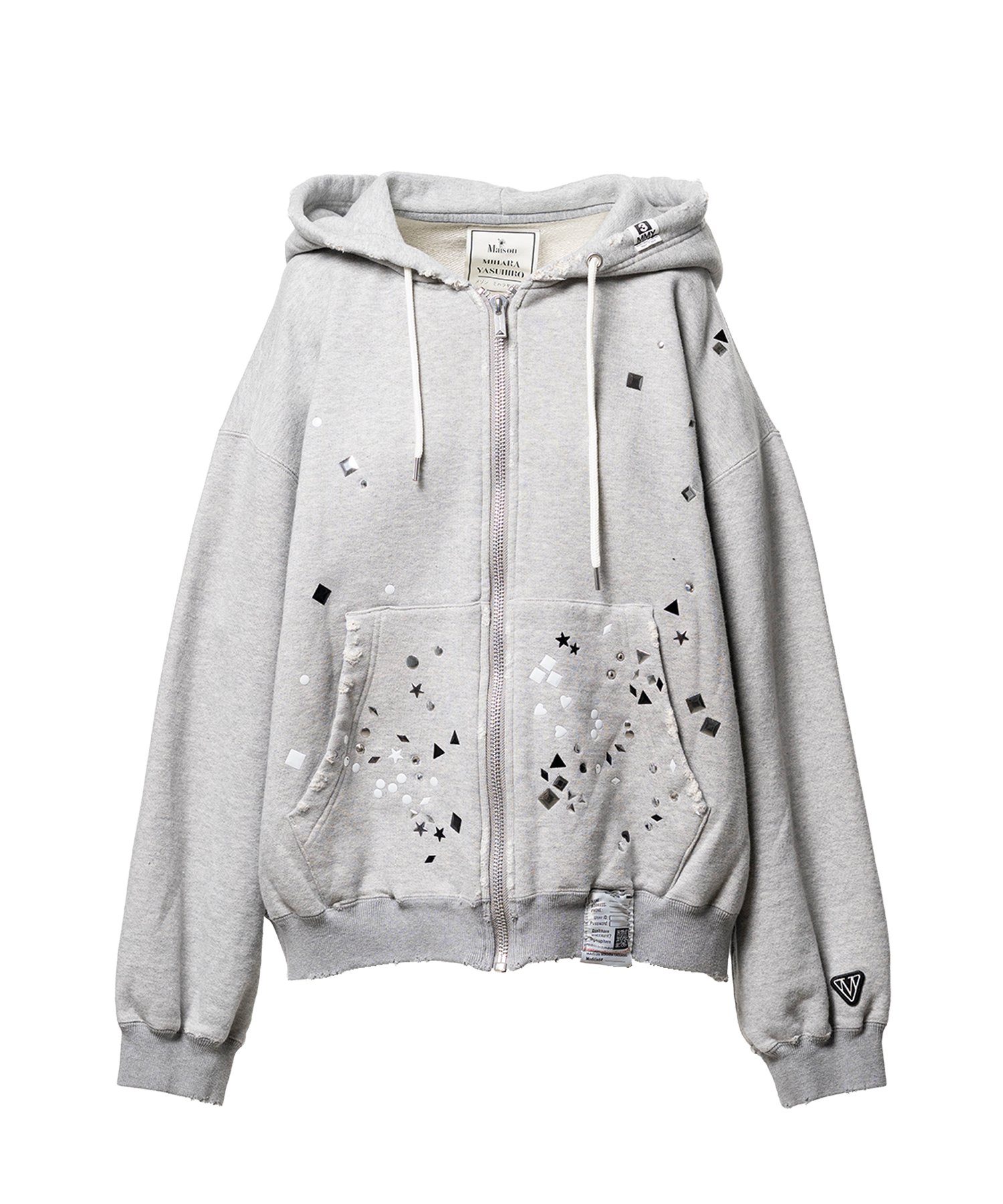 Embellished Zip-up Hoodie