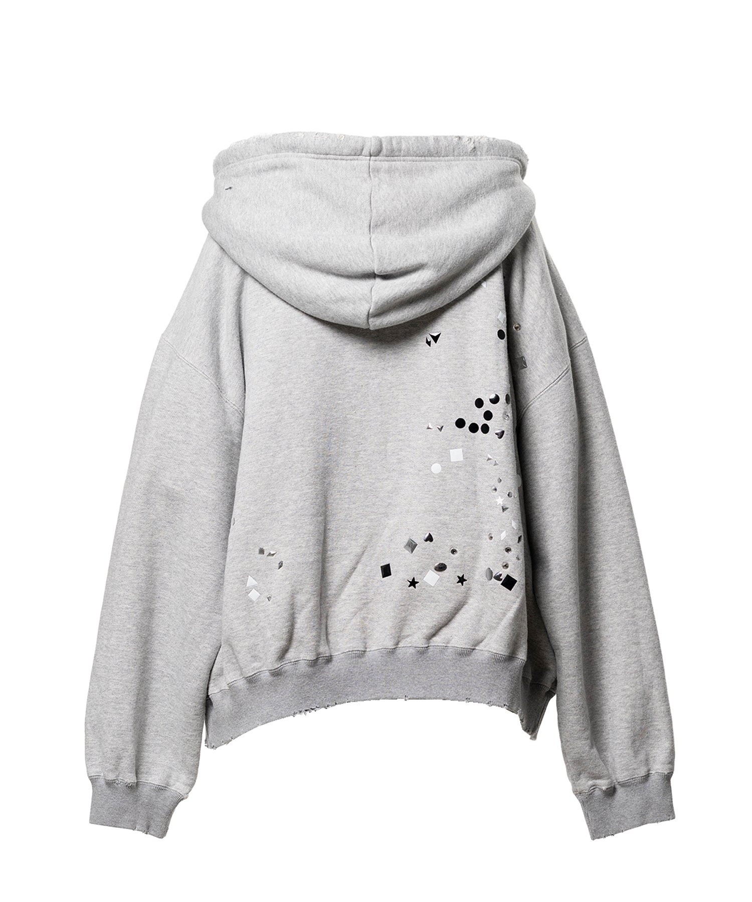 Embellished Zip-up Hoodie