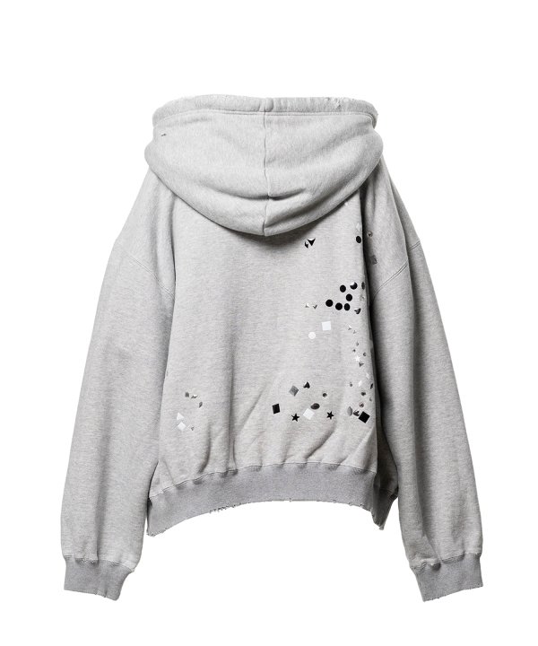 Embellished Zip-up Hoodie