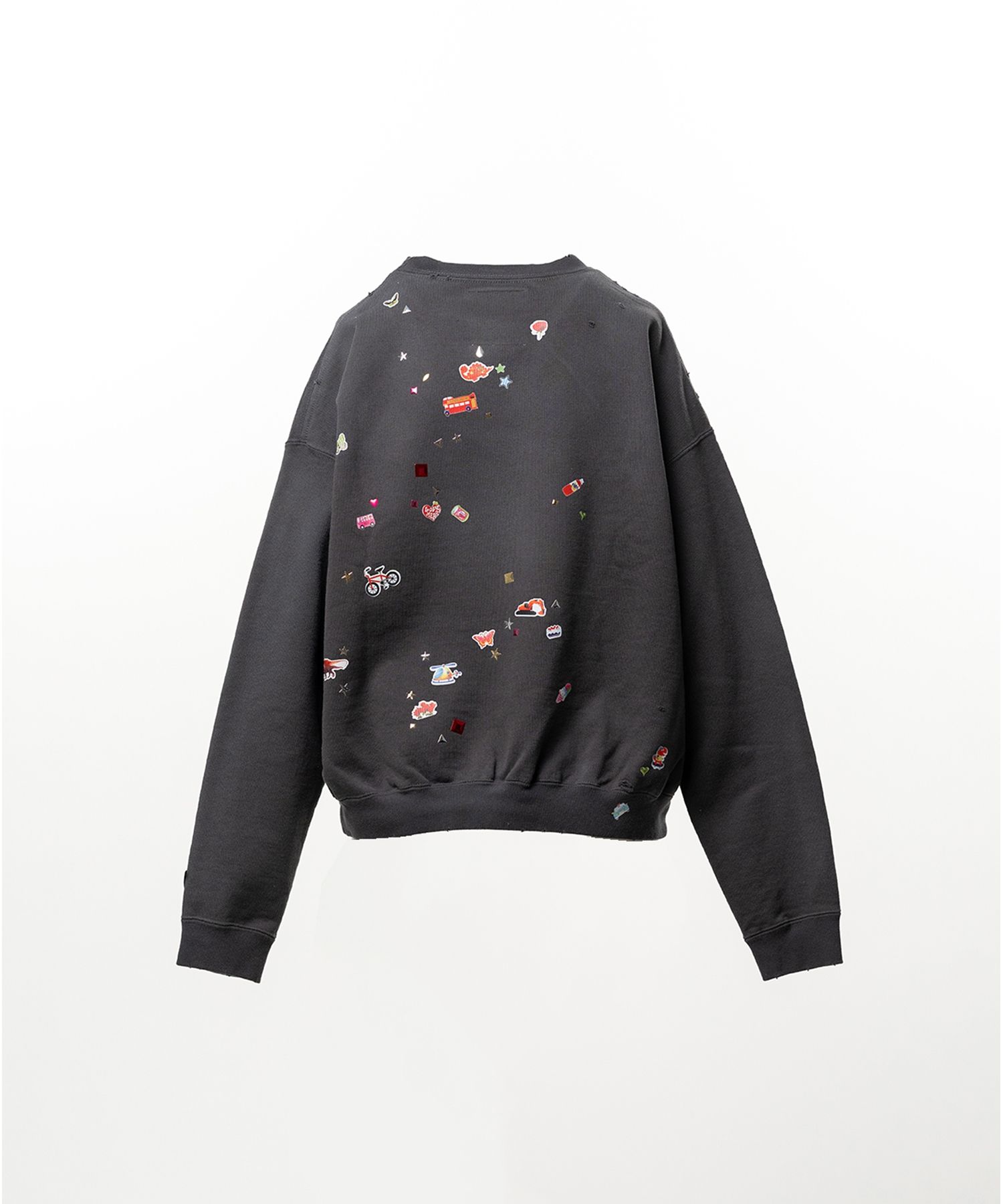Kids Sticker Printed Sweatshirt