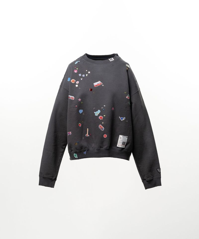 Kids Sticker Printed Sweatshirt