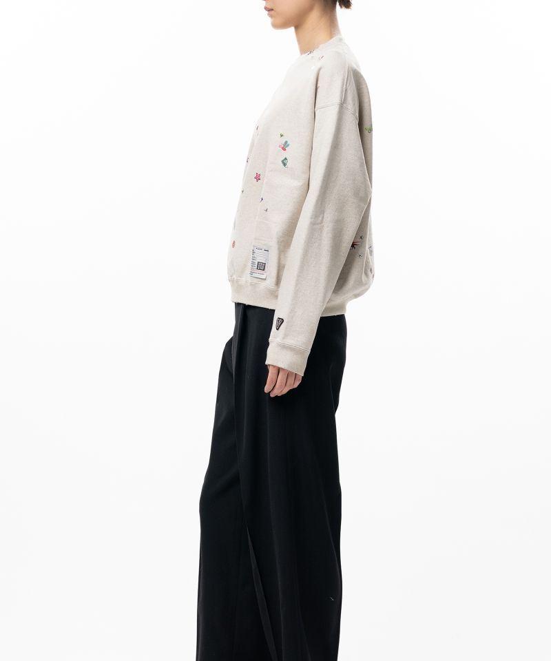 Kids Sticker Printed Sweatshirt