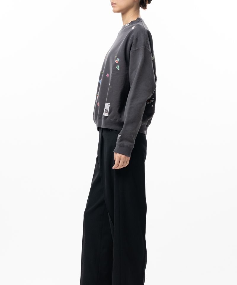 Kids Sticker Printed Sweatshirt