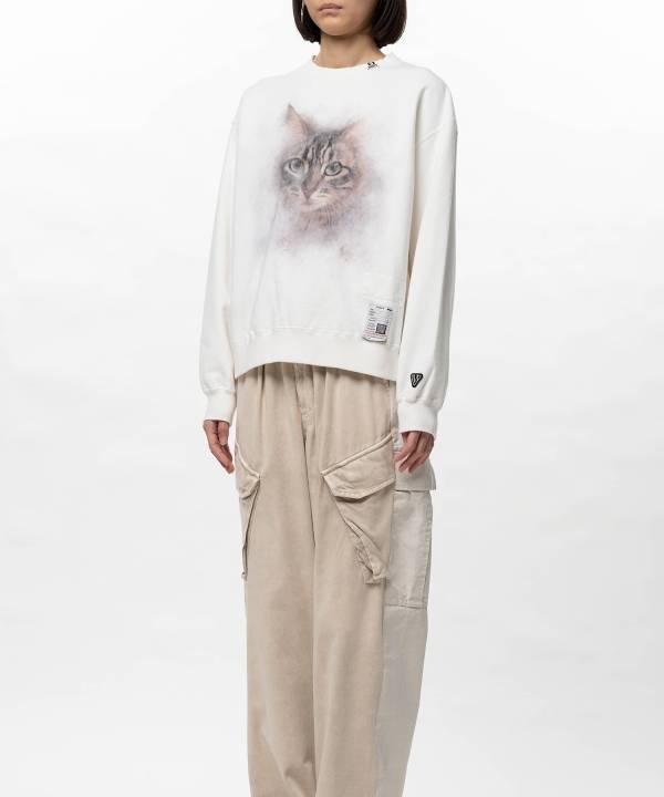Cat Printed Sweatshirt