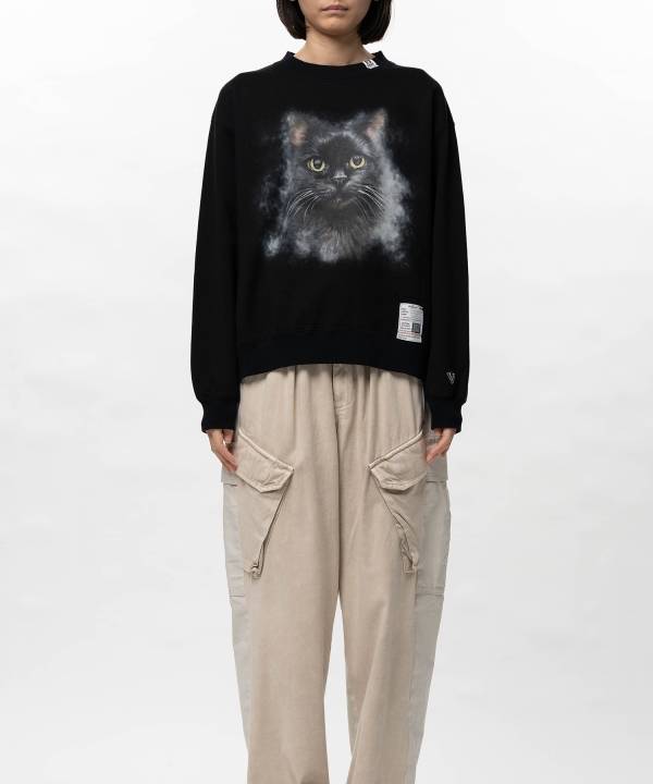 Cat Printed Sweatshirt