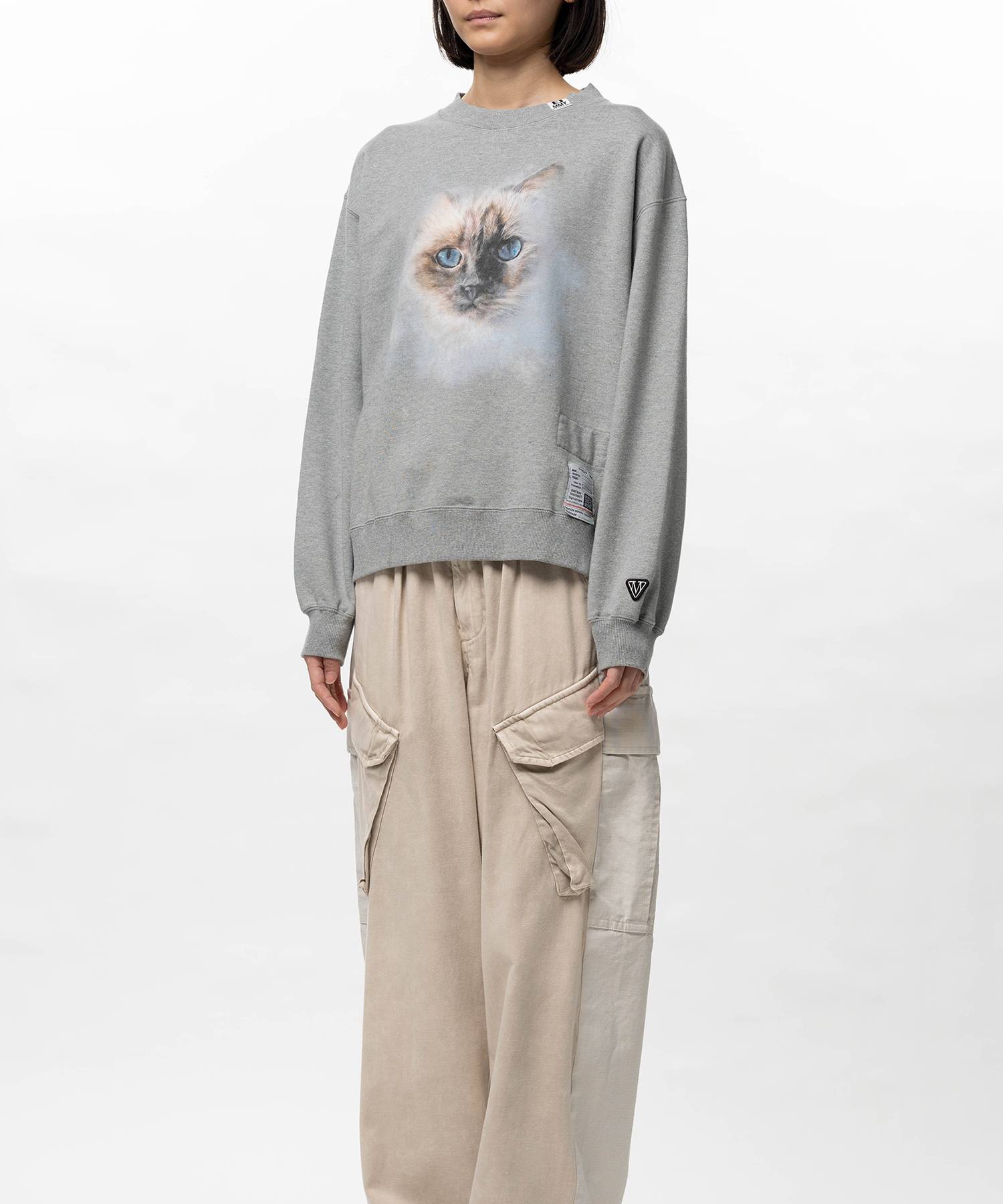 Cat Printed Sweatshirt