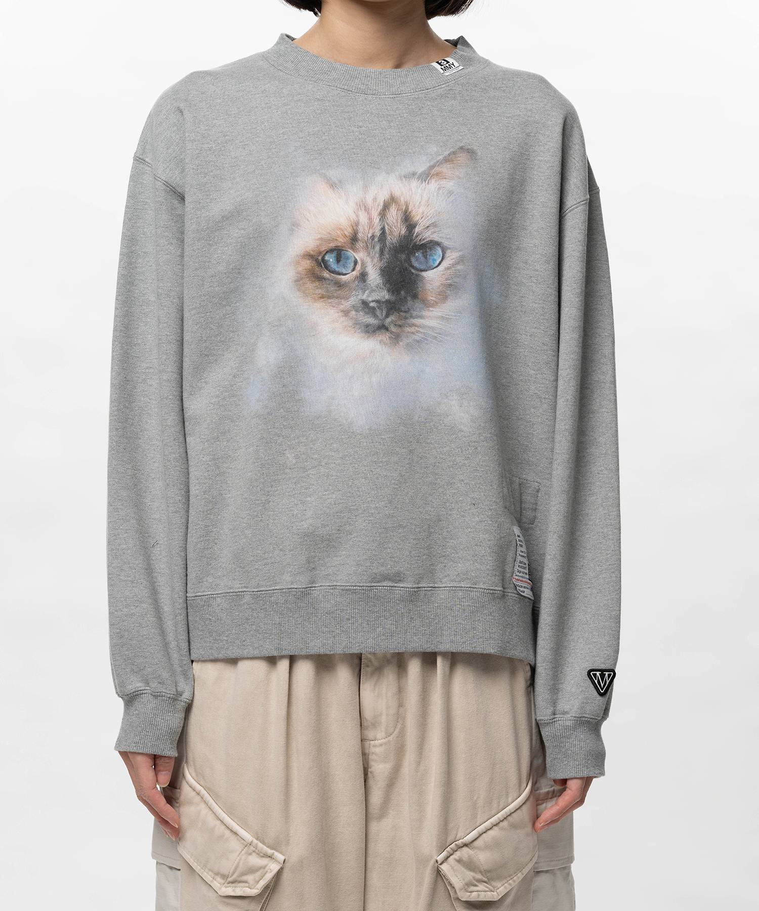 Cat Printed Sweatshirt