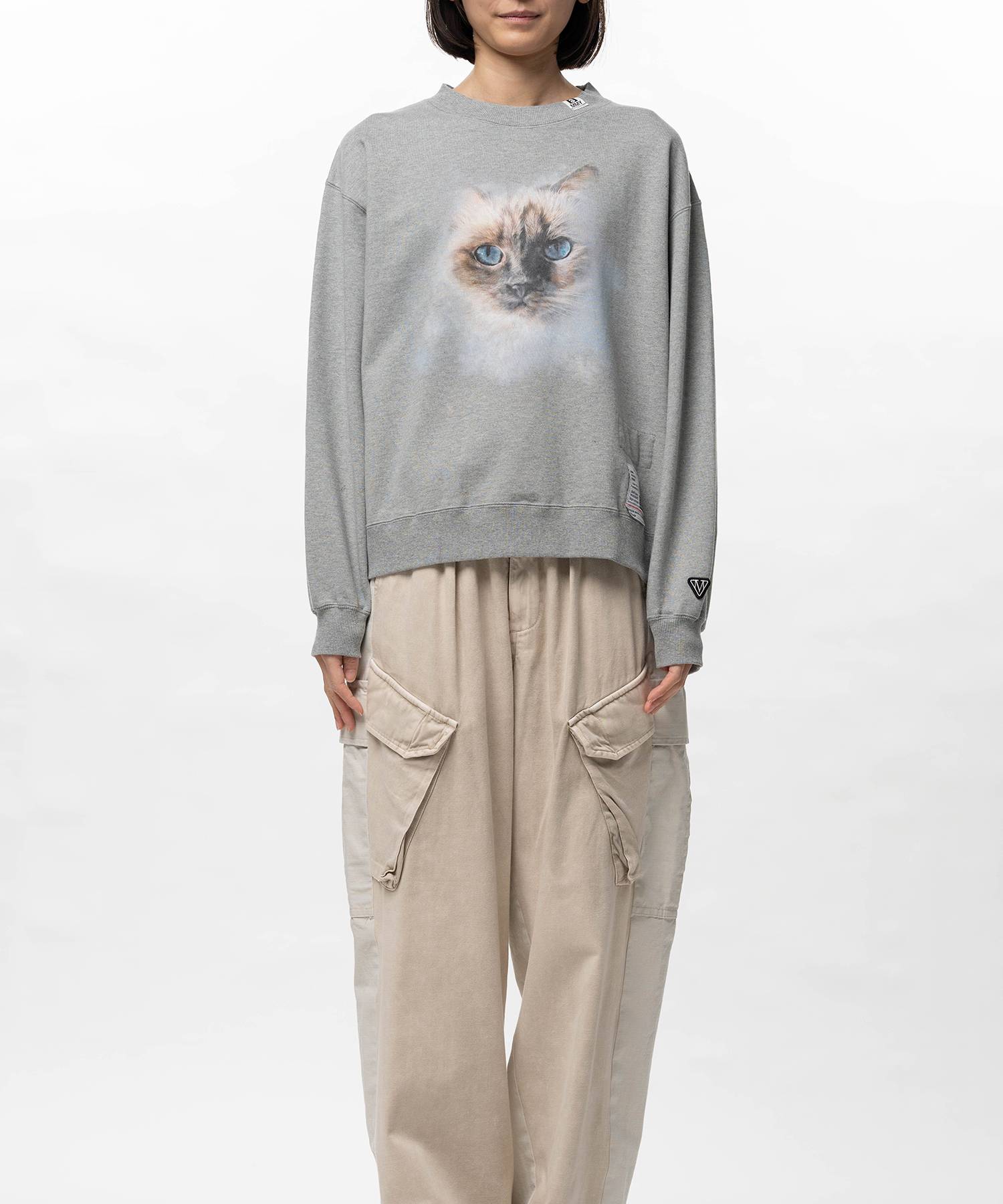 Cat Printed Sweatshirt