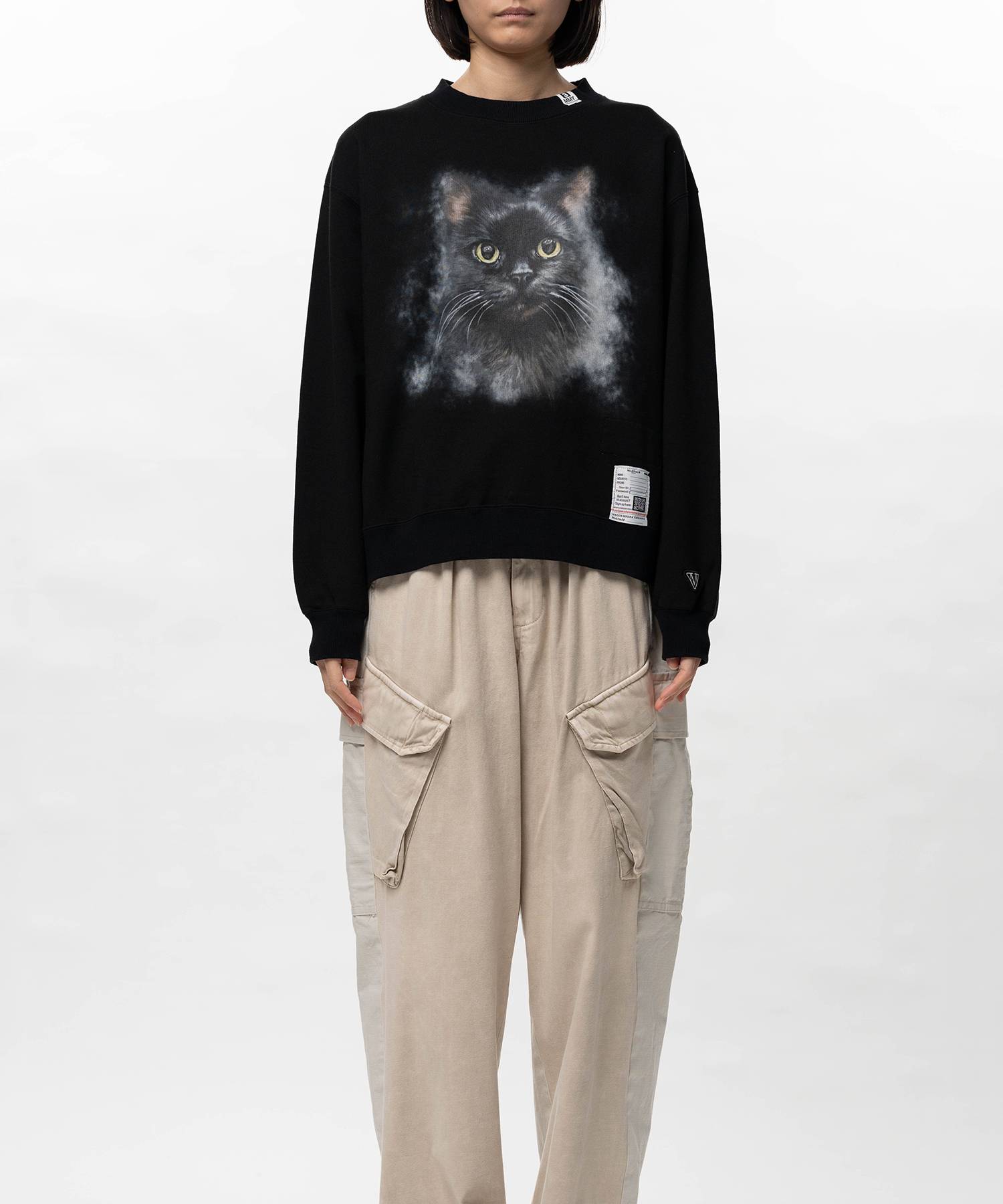 Cat Printed Sweatshirt