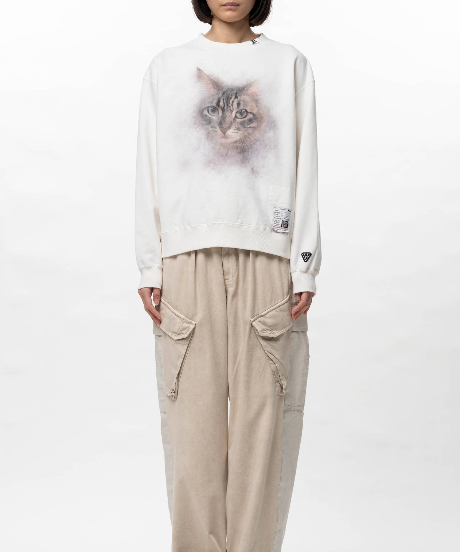 Cat Printed Sweatshirt