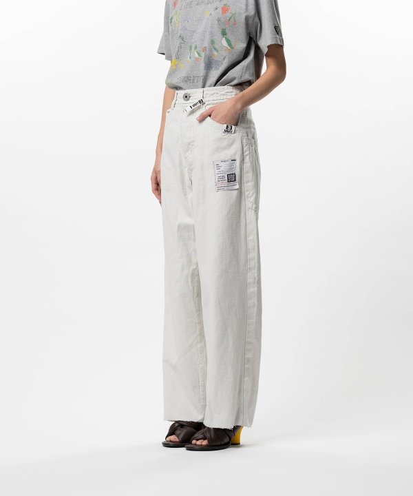 Amateur Sewn Like Wide Denim Pants