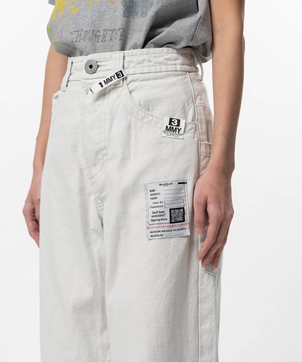 Amateur Sewn Like Wide Denim Pants