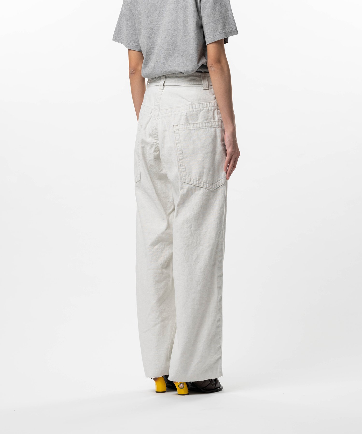 Amateur Sewn Like Wide Denim Pants