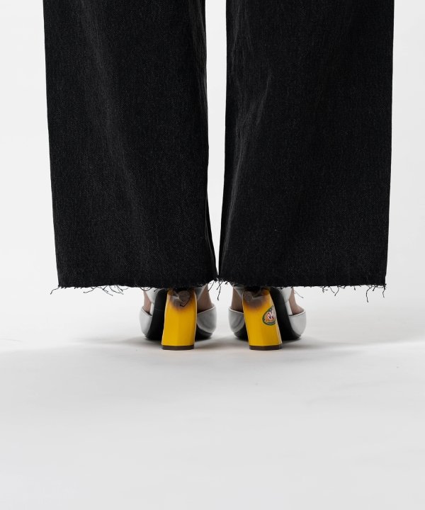 Amateur Sewn Like Wide Denim Pants