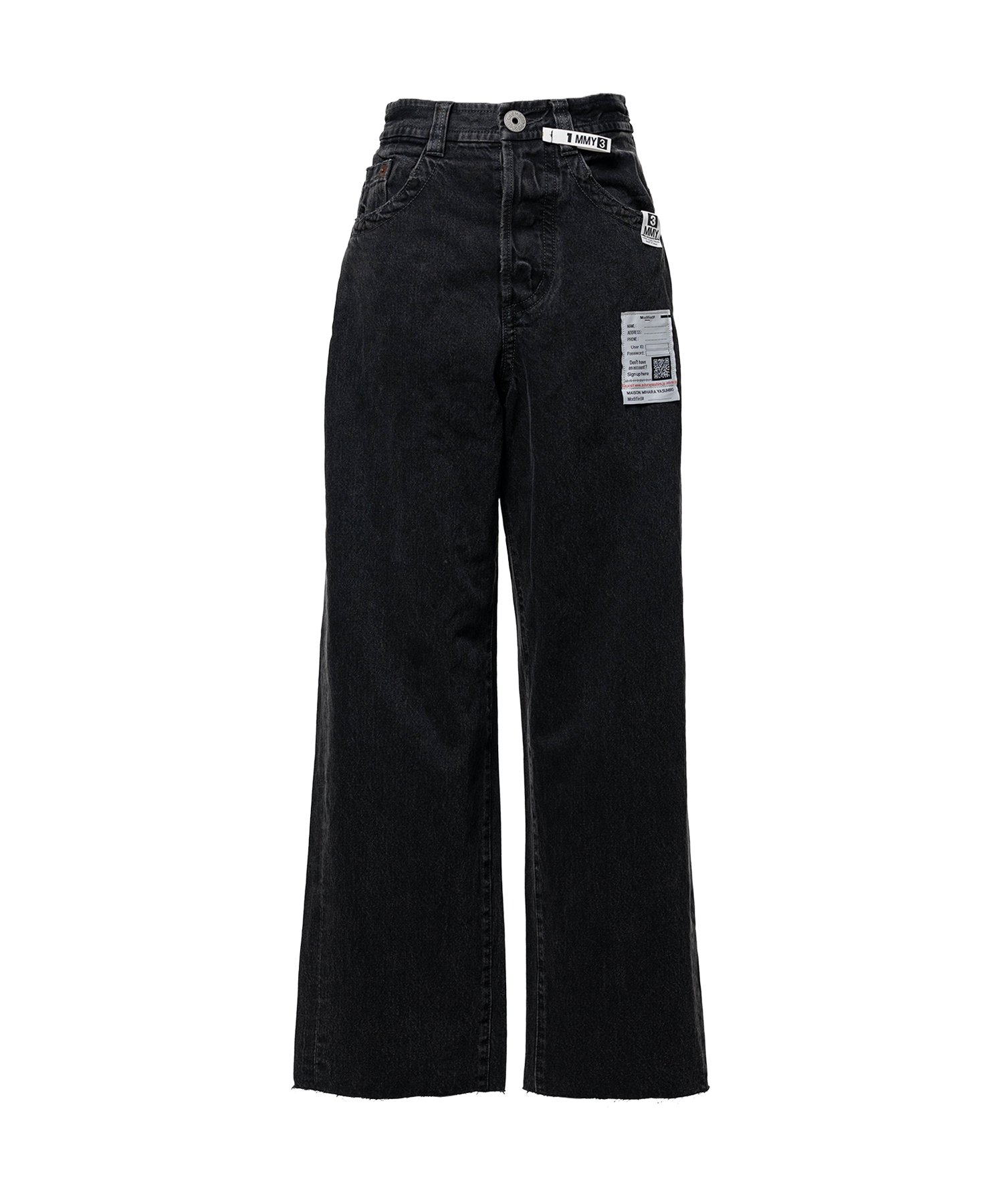 Amateur Sewn Like Wide Denim Pants