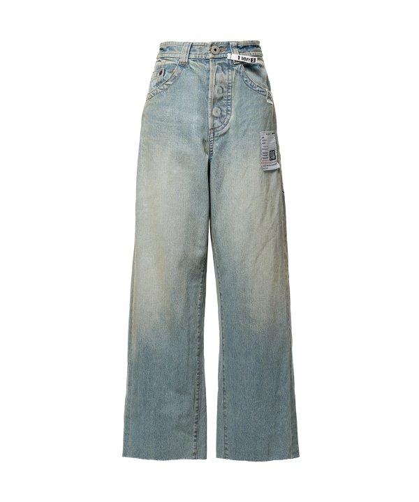 Amateur Sewn Like Wide Denim Pants