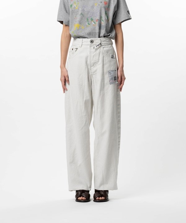 Amateur Sewn Like Wide Denim Pants